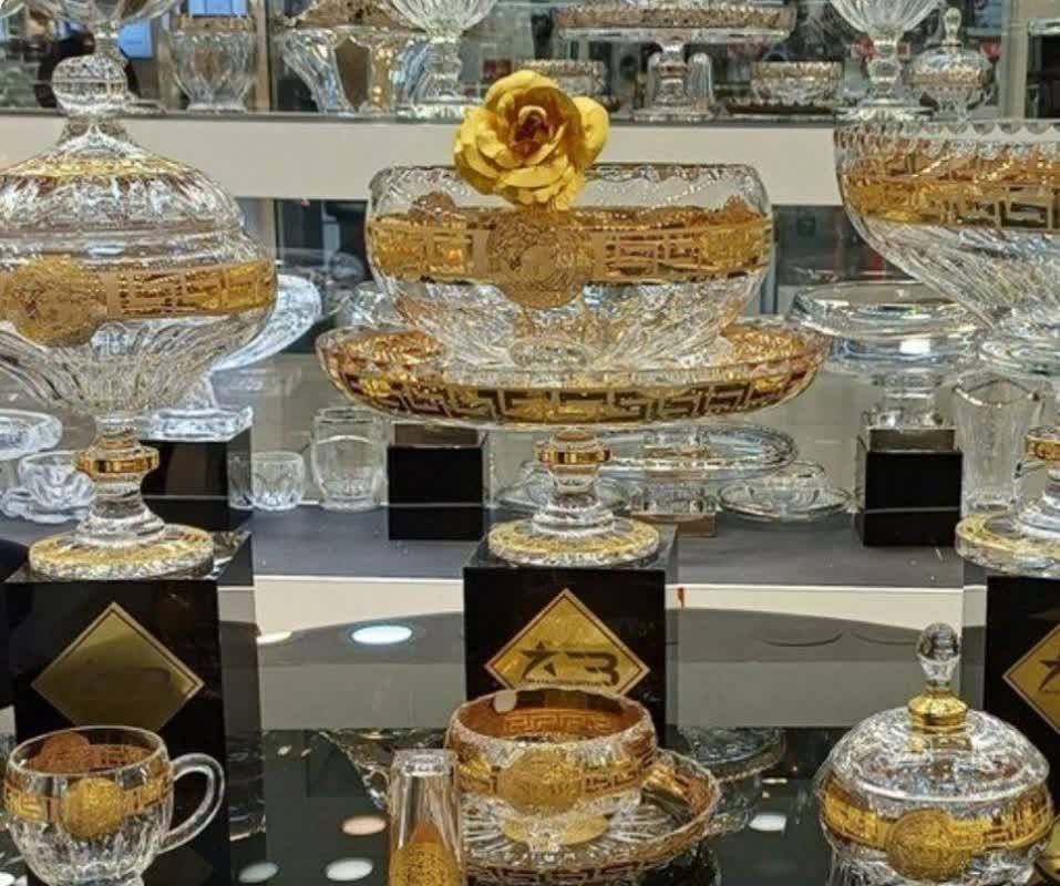 ظروف کریستال بوهمیا وارداتی اصلی